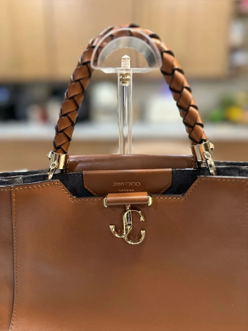 JIMMY CHOO VARENNE TOP HANDLE 2-WAY BAG